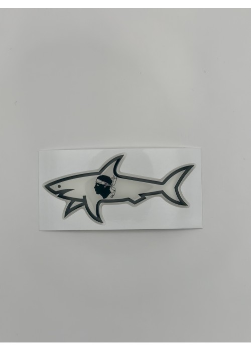 STICKERS SHARK STICKER SHARK CORSE  SHARKCORSE chez Graphiti Concept Store Dieppe