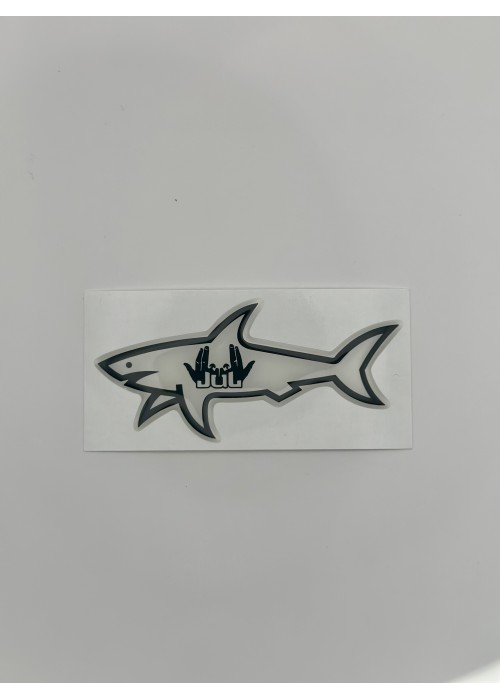 STICKERS SHARK STICKER SHARK SIGNE JUL BLANC  SHARKSIGNEJULBLANC chez Graphiti Concept Store Dieppe