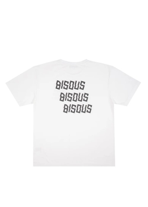 Bisous Skateboard TEE SHIRT BISOUS X3 BACK WHITE  BX3BACKWHITE chez Graphiti Concept Store Dieppe