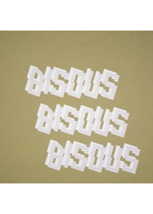 Bisous Skateboard TEE SHIRT BISOUS X3 BACK LIGHT OLIVE  BX3BACKOLIVE chez Graphiti Concept Store Dieppe