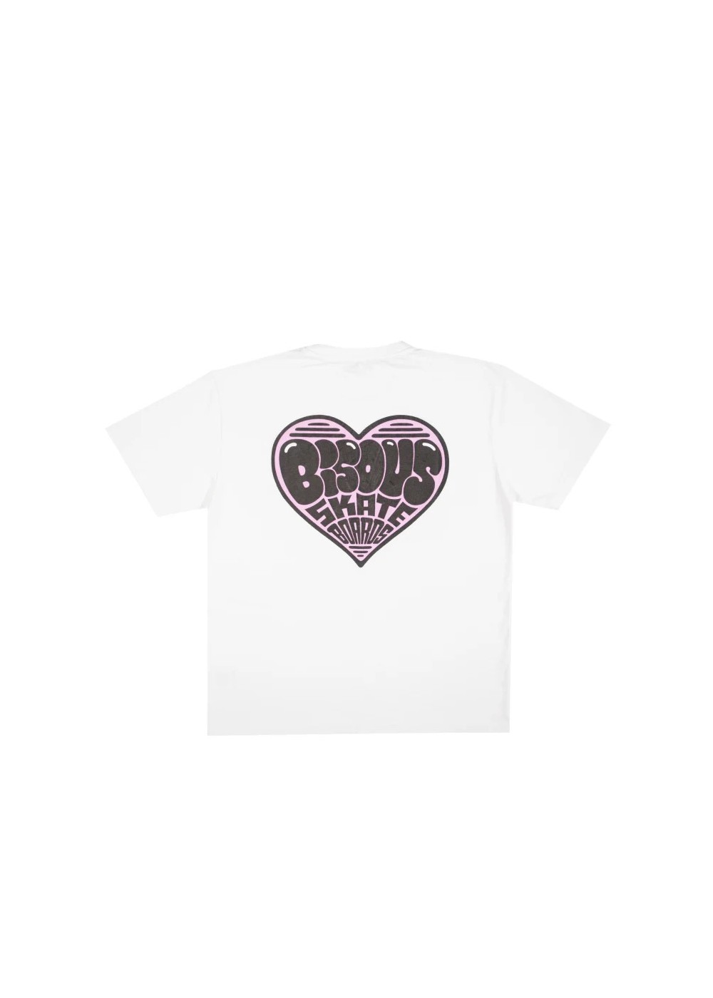 Bisous Skateboard TEE SHIRT BISOUS HEART  BHEART chez Graphiti Concept Store Dieppe