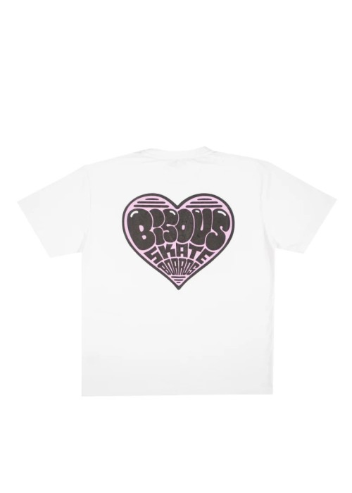 Bisous Skateboard TEE SHIRT BISOUS HEART  BHEART chez Graphiti Concept Store Dieppe