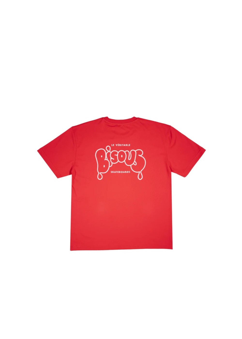 Bisous Skateboard TEE SHIRT BISOUS VERITABLE RED  BVERITABLERED chez Graphiti Concept Store Dieppe