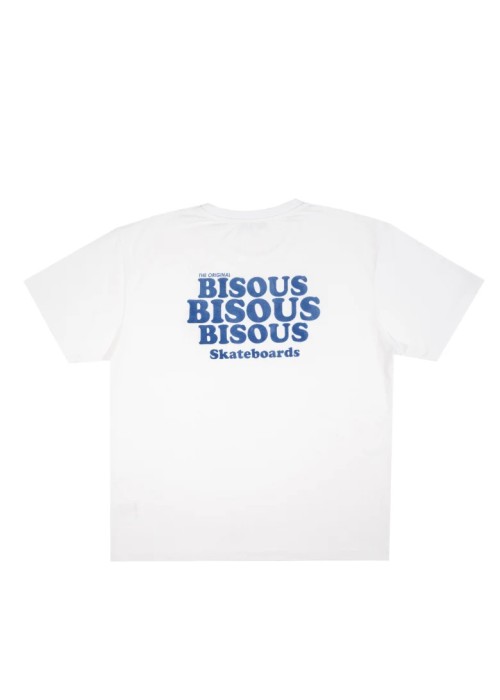 Bisous Skateboard TEE SHIRT BISOUS GREASE WHITE  BGREASEWHITE chez Graphiti Concept Store Dieppe