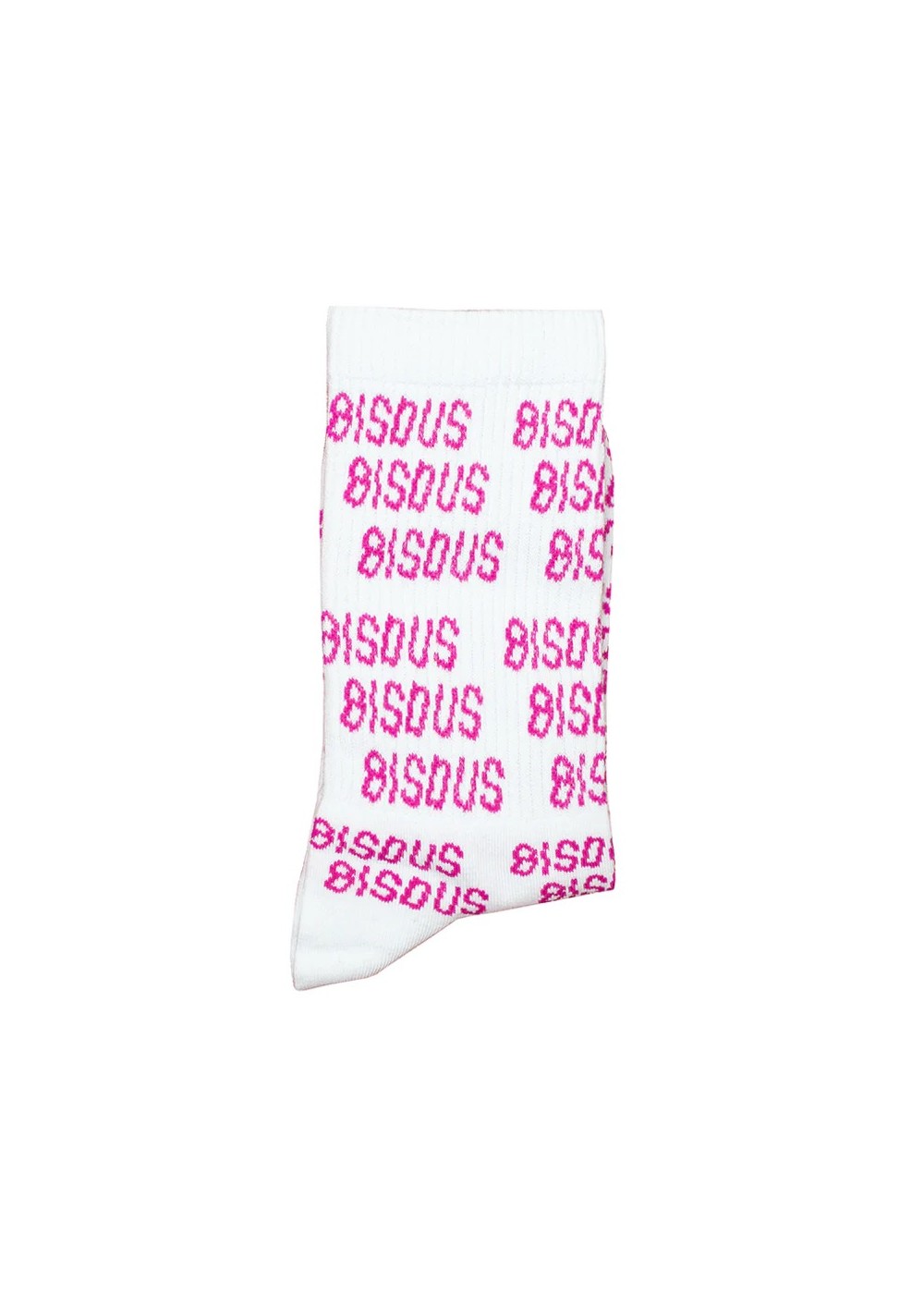 Bisous Skateboard CHAUSSETTES BISOUS SOCKS ALL OVER WHITE/PINK  BSOCKSALLOVERBISOUS chez Graphiti Concept Store Dieppe