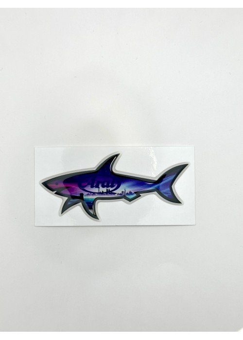 STICKERS SHARK STICKER SHARK ARAI DUBAI  SHARKARAIDUBAI chez Graphiti Concept Store Dieppe