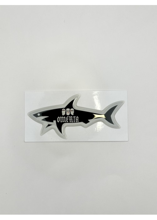 STICKERS SHARK STICKER SHARK OMERTA NOIR  SHARKOMERTANOIR chez Graphiti Concept Store Dieppe