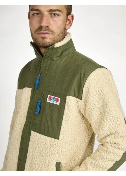 Jonsen Island JACKET SHERPA ORESTE  JIORESTECREAM chez Graphiti Concept Store Dieppe