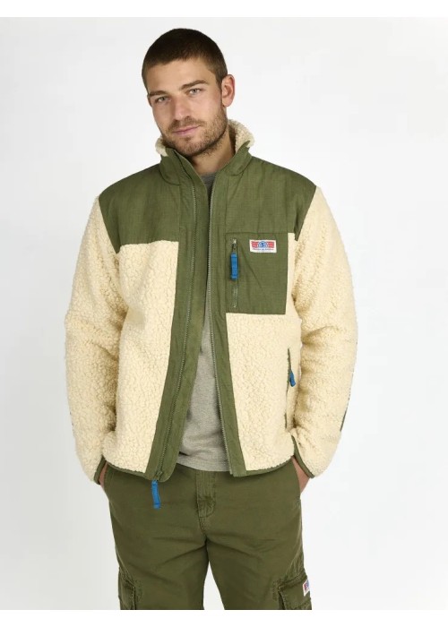 Jonsen Island JACKET SHERPA ORESTE  JIORESTECREAM chez Graphiti Concept Store Dieppe